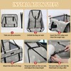 PetsHome Dog Car Seat Foldable Dog Car Booster Seat Waterproof