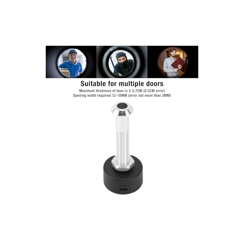 Yunseity Door Viewer Peephole, 1080P 150° Wide Angle Door Eye
