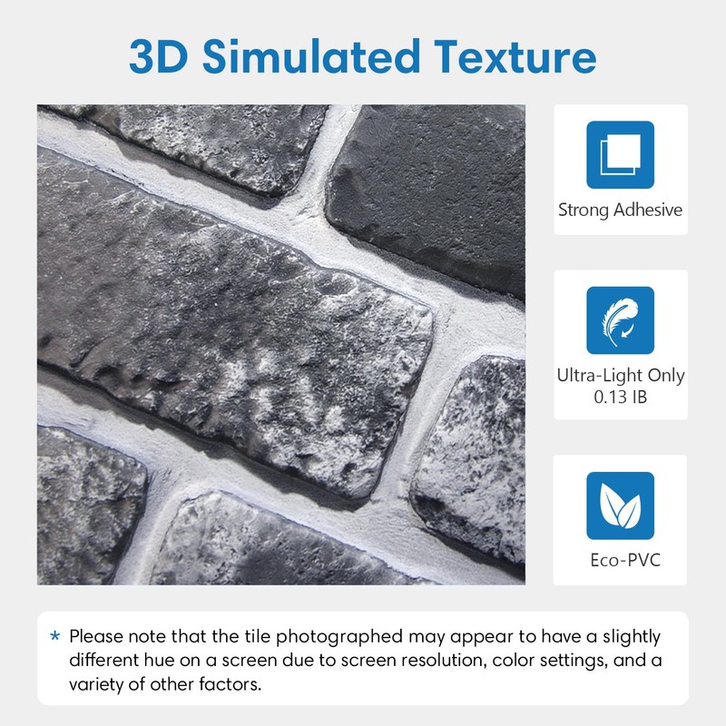 3D Faux Brick Wall Panel