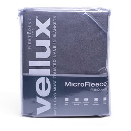 Vellux Microfleece Blankets, King, Tornado Grey