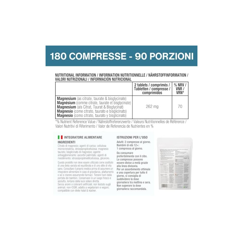 Igennus Healthcare Nutrition Complejo de Triple Magnesio Igennus