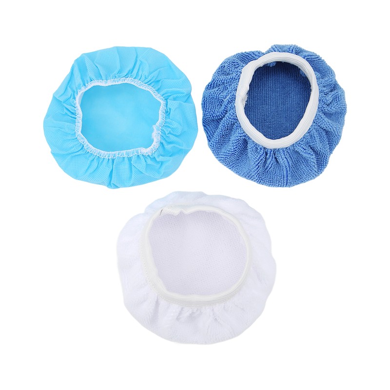 24 Packs Polishing Bonnet 6in/150mm Microfiber Nonwoven Cotton Buffing Pads