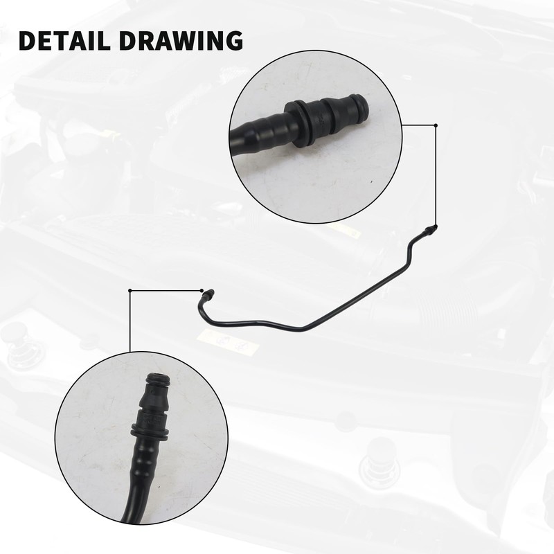 2115010125 Expansion Tank Coolant Hose Radiator Coolant Pipe Hose 2003-2010