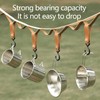 Pack of 12 Hooks for Clothes Rail, S Hooks with