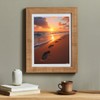 MOER SKY Sand Foot Print Sunset Beach Ocean Diamond Art