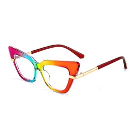 FEISEDY Cateye Blue Light Blocking Glasses for Women Fashion Cat Eye Frame Glasses B2984