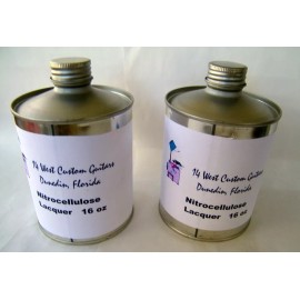 14 West Nitrocellulose Lacquer Catalyzed,Full 16oz (not8oz) instrument CLEAR High Gloss