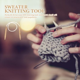 DOITOOL Circular Knitting Needles Ultra Thick DIY Knitting Tool for Hats Sweaters Scarves and Blankets for Home Weaving Projects