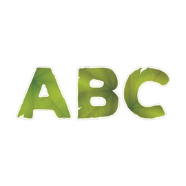 Creative Teaching Press Leaves Punch-Out Letters for Classroom – Essential Homeschool Supplies – Top Back To School Supplies (0300), Green Leaves