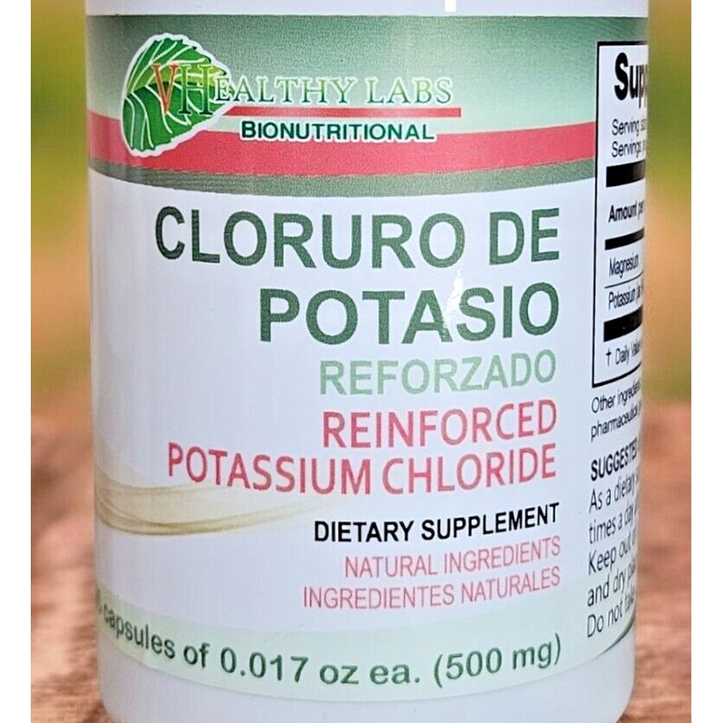 Plantimex Potassium Chloride ✅ 90 Capsules Cloruro de Potasio by