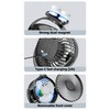 [Upgraded 2X Magnet] 2-Pack Magnetic Cruise Approved Fan with LED