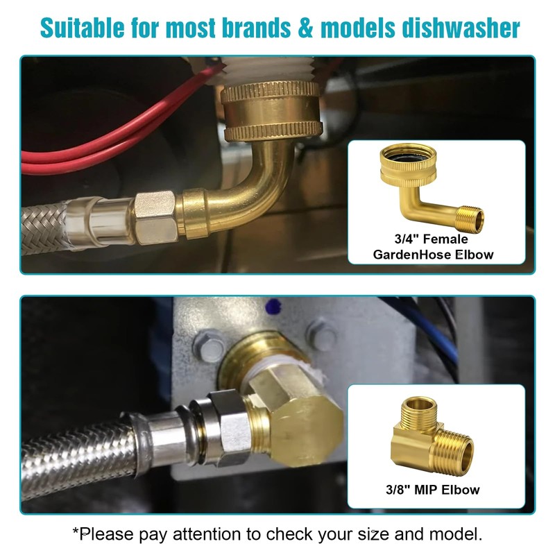 11051476 Dishwasher Water Supply Hose Kit Replacement for SMZSH002UC, SMZSH1ABUC