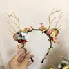Caiguoer Women Christmas Fans Headband (B)
