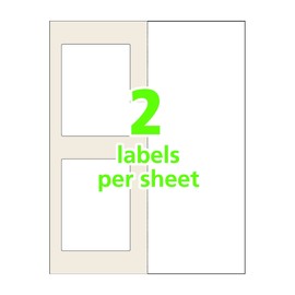 Avery Professional Grade Self-Laminating Water Resistant ID Labels, 3.5" x 4.5", Pack of 10 (00751)