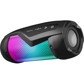 Bigben Interactive Party Splashproof Mini Bluetooth Speaker with Light Effects - Black