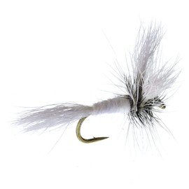 The Fly Fishing Place White Wulff Classic Trout Dry Fly Fishing Flies - Set of 6 Flies Size 12
