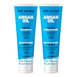 Marc Anthony Marc Anthony Argan Oil Shampoo & Conditioner - Keratin & Argan Oil - Sulfate Free, Colour Safe Hair Shampoo & Conditioner Gift Set for Hair Shine & Strengthening