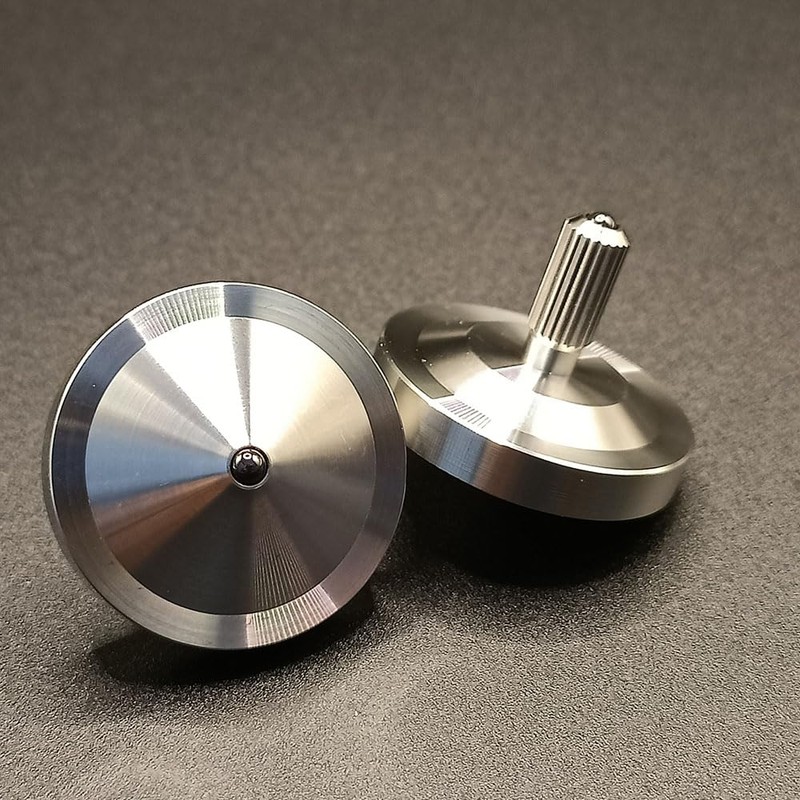 Stainless Steel Spinning Gyro, 5-11 Minutes, Dual Ball Bearings,Long-Lasting Spin