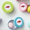 24 x 40mm Round 'Origami Bull' Stickers (SK00069178)