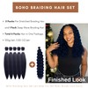 Short Navy Blue Braiding Hair Pre Stretched Knotless Braiding Hair