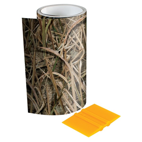Mossy Oak - 14003-7-SGB Graphics 6" x 7' Shadow Grass Blades Camouflage Tape Roll - Camo Vinyl with a Matte Finish - Ideal for Covering Guns, Bows, Cameras, and Other Hunting Accessories. Squeegee Included.