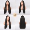 Yaki Straight V Part Wig, Silky Straight Natural Wear And