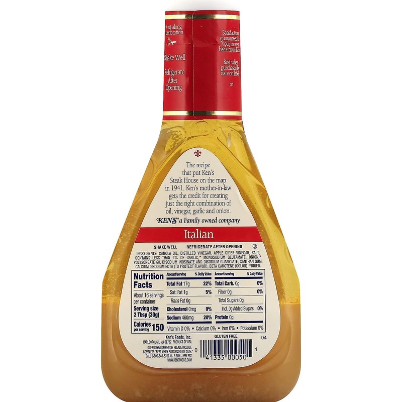 Ken's Steak House Italian Dressing & Marinade 16 Fl Oz