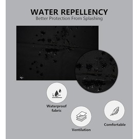 Lenenz Adjustable Bib Apron - Pack of 12 Unisex Aprons for Men - 100% Polyester Black Aprons with Pockets