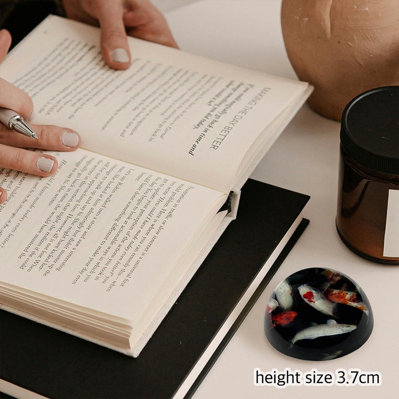 Lway Crystal Dome Glass Paperweight 80 mm (Moon)