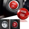 Carbon Fiber Engine Start Stop Button Cover Trim Fit for