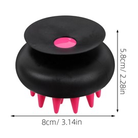 Healvian Shampoo Brush for Adults Scalp Scrubber for Hair Care Ergonomic Design for Dandruff Reduction Relaxation for Home Use