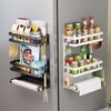 San Dream Magnetic Spice Rack for Refrigerator Magnetic Fridge Shelf