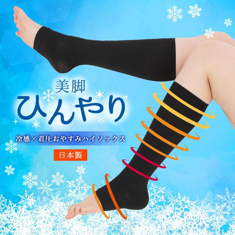M&M SOCKS Co.,LTD Women's Socks, Sleeping Socks, Cold Sensation, High