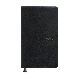 Daigo E8219 2025 Appointment Premium Weekly Notebook, One Week, Black, Begins December 2024