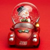 SIKORA SK04 Small Glass Decorative Snow Globe Snowman in Car