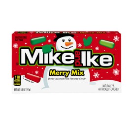 Mike & Ike, Merry Mix Theater Box - Christmas Candy, 5 Ounce