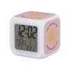 Fabulous Pink Cube Alarm Clock with Lighting - The Moon