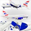 Bswath Large Model Airplane 1:160 British Airway 380 Model Jet