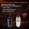 Upgraded Aluminum Housing Cap & Oil Filter, Compatible With 2015-2024