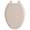 American Standard 5257A65MT.021 Cardiff Slow-Close Elongated Front Toilet Seat, Bone