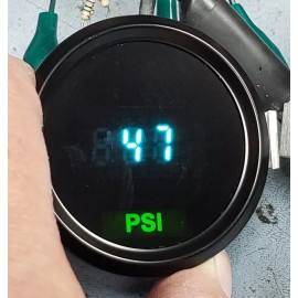 Dakota Digital; Oil or Air Pressure Gauge. Black Bezel. **New, old stock