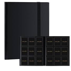 Card Binder 9 Pocket Storage 360 Card Binder,Trading Card Binder Senior and Sturdy Side-Loading Album,Intended For YuGiOh,MTG, TCG,Game Cards & Baseball Card Binde,(Black)
