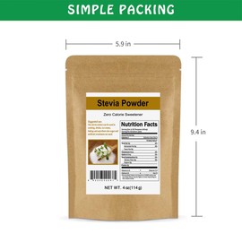 CCnature Stevia Powder Extract Natural Sweetener Zero Calorie Sugar Substitute 4oz