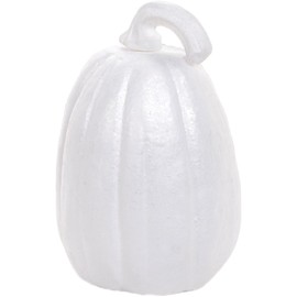 Darice 30015743 Durafoam Tall Pumpkin, White
