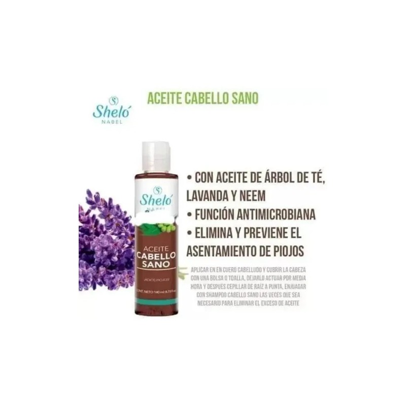 Aceite Cabello Sano Árbol Del Té Neem Y Canela Sheló