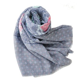 FAIRYGATE Blue Scarf Polka Dot Scarf Scarves for Women UK Sale Long Shawl Wrap Lightweight Fashion Ladies Scarfs Gifts Shawl Shawls for Weddings 14226