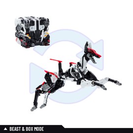 52TOYS Beastbox BB-51A ROARMEO Deformation Toys Action Figures, Collectible Deformation Toys in Animal Mecha and Cube, Robot Toys for Boys