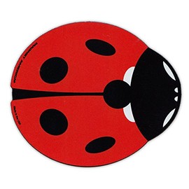Magnetic Bumper Sticker - Red Ladybug (Lady Bug) Design - Good Luck, Make a Wish - 4" x 3.5"