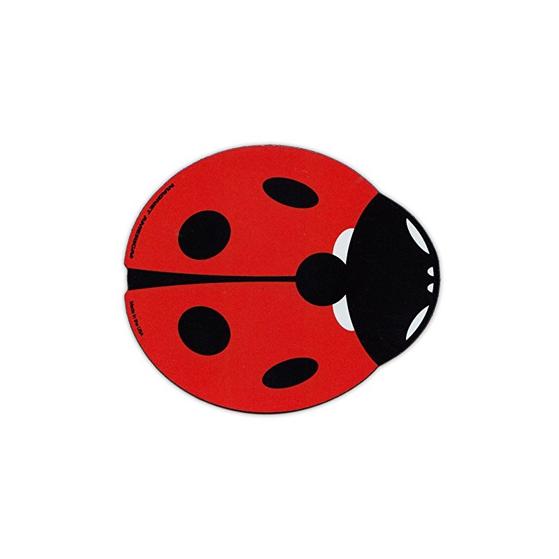 Magnetic Bumper Sticker - Red Ladybug (Lady Bug) Design -