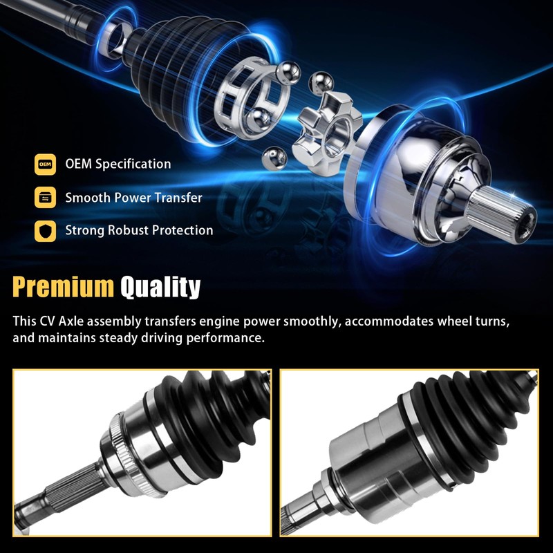 2PCS Front CV Axle Shaft Assembly Compatible with Toyota Corolla